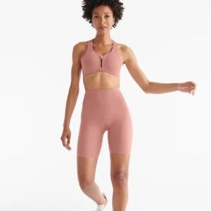 Knix Catalyst Zip Front Pink Bra, size 6